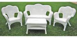 International Caravan 3180-WT-IC Furniture Four Piece Maui Outdoor Seating Group