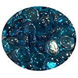 Global Outdoors 10-Pound Reflective Aqua Blue 1/2″ Fire Glass Beads For Sale