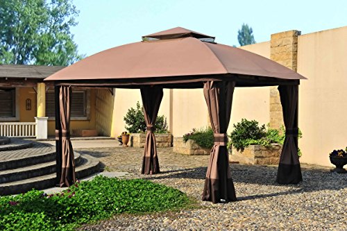 Sunjoy 110109402 Universal to L-GZ215PST-a-WV-Deluxe Replacement Canopy Set