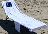 Ostrich Chaise – Custom Fitted Towel, White For Sale