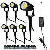 JESLED LED Landscape Lights 5W 12V Low Voltage Landscape Lighting led Outdoor Spotlight Garden Pathway Lights with Low Voltage Transformer, Wire Waterproof Connector, Spike Stand.(Warm White, 6 Pack) JESLED LED Landscape Lights 5W 12V Low Voltage Landscape Lighting led Outdoor Spotlight Garden Pathway Lights with Low Voltage Transformer, Wire Waterproof Connector, Spike Stand.(Warm White, 6 Pack)