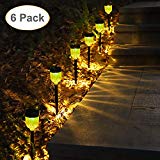 GELOO Solar Lights Outdoor, 6 Pack Outdoor Garden Lights Solar Pathway Lights Landscape Lighting Weatherproof Auto On/Off for Garden Lawn Patio Yard Walkway Sidewalk Driveway For Sale