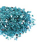 Mr. Fireglass 1/4″ Reflective Fire Glass with Fireplace and Fire Pit, 10 lb, Caribbean Blue For Sale