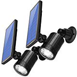 Cheap AMIR Solar Spotlight, Upgraded Motion Sensor Lights Outdoor, 800 lumens 8 LED Landscape Lighting with 4 Modes, Waterproof Solar Security Lights for Garage Porch Patio Garden Driveway Pathway (2 Pack)