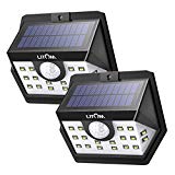 LITOM Classic Solar Lights Outdoor, 20 LED Wireless Motion Sensor Lights(White Light), 270°Wide Angle, IP65 Waterproof, Easy-to-install Security Lights for Front Door, Yard, Garage, Deck, Porch-2 Pack For Sale