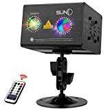 Cheap SUNY Party Lights Hardwired Sound Activated Laser Lights 8 RG Gobos Laser Light Show Galaxy Projector LED Ripple Wave Projector Indoor DJ Party Lights Xmas Disco Decor Holiday Event Laser Light Show