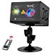 SUNY Party Lights Hardwired Sound Activated Laser Lights 8 RG Gobos Laser Light Show Galaxy Projector LED Ripple Wave Projector Indoor DJ Party Lights Xmas Disco Decor Holiday Event Laser Light Show