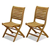 Amazonia Teak Dublin 2-Piece Teak Folding Chairs Amazonia Teak Dublin 2-Piece Teak Folding Chairs