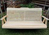 Handmade Amish Heavy Duty 800 Lb 4ft. Porch Swing- Made in USA For Sale