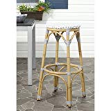 Safavieh Home Collection Kipnuk Grey&White Indoor/ Outdoor Barstool For Sale