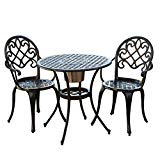 Cheap Great Quality Chestnut Street 3 Piece Outdoor Bistro Set with Ice Bucket, Intricate designs, Perfect Gathering Spot for Cocktail and Conversation + Free E- Book*