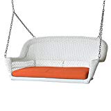 Jeco W00206S-B-FS016 Wicker Porch Swing, White Review Jeco W00206S-B-FS016 Wicker Porch Swing, White Review