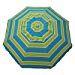 Heininger 1300 Sea Blue/Lime Green 7' Beach Umbrella with Tilt and Travel Bag