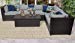 TK Classics Barbados 7 Piece Outdoor Wicker Patio Furniture Set, Grey