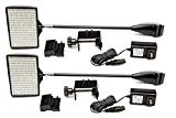 HitLights 2 Packs LED Display and Exhibit 12V DC LED Arm Light, Pop-Up Halogen Replacement, Includes Mounting Hardware (C-Clamp-Silver)