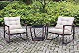 Cheap Sunjoy S-BS1125SST 3 Piece Wicker Steel Frame Rocker Bistro Set, Black/Gold/Beige Cheap Sunjoy S-BS1125SST 3 Piece Wicker Steel Frame Rocker Bistro Set, Black/Gold/Beige