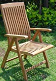 Cheap Grade-A Teak Wood Luxurious Reclining Folding Arm / Captain Dining Chair [Model: Marley] #WHDCARMR