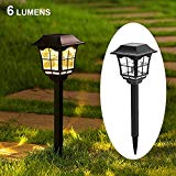 Maggift 6 Lumens Solar Pathway Lights Solar Garden Lights Outdoor Solar Landscape Lights for Lawn Patio Yard Pathway Walkway, 6 Pack For Sale