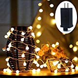 Cheap LED String Lights, Plug in String Lights, HConce 49feet 100 LED Warm White Globe lights Waterproof, Decorative Lights for Indoor and Outdoor Use with 31V Low Voltage Transformer