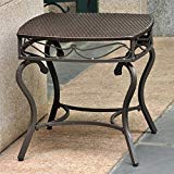 International Caravan Lisbon Wicker Patio Side Table in Chocolate Review International Caravan Lisbon Wicker Patio Side Table in Chocolate Review