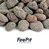 Red 2 Inch – 4 Inch Fire Rock | Fireproof and Heatproof Round Pebbles for Indoor or Outdoor Gas Fire Pits and Fireplaces – Natural, Hand-Picked Stones | 10 Pounds For Sale