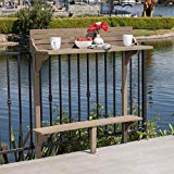 Christopher Knight Home 304145 Caribbean Balcony Bar Table, Grey Finish Christopher Knight Home 304145 Caribbean Balcony Bar Table, Grey Finish