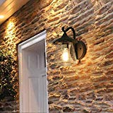 LOG BARN A03356 1-Light Exterior Light Fixtures Wall Mount Outdoor Sconce Farmhouse Style in Downlight Black with Bubbled Glass For Sale