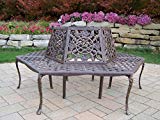 Oakland Living Tea Rose Cast Aluminum Tree Bench, Antique Bronze Review Oakland Living Tea Rose Cast Aluminum Tree Bench, Antique Bronze Review
