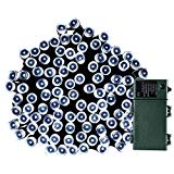 Joomer 200 LED String Battery Christmas Lights (White), Cool For Sale