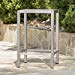 Capral Outdoor Grey Alumnimum Bar Table with Glass Top