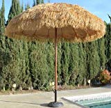 Bayside21  8′ Hula Thatched Tiki Umbrella Natural Color Review