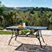 Christopher Knight Home 300275 Fonzo Cast Aluminum Outdoor Rectangular Dining Table | in Bronze
