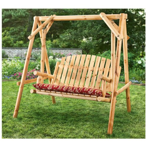 Cheap CASTLECREEK 4′ Log Swing, 2 Person