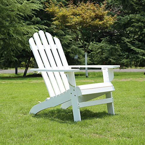 Cheap Azbro Outdoor Wooden Fashion Adirondack Chair/Muskoka Chairs Patio Deck Garden Furniture,White