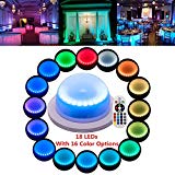 Remote Control LED Under Table 16 Colors Change Wedding Decoration Lights, for Parties, Events, Birthdays with 18 LEDs, Super Bright, 4000 mAh Rechargable Lithium Battery(1 PCS) Review