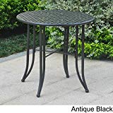 International Caravan Mandalay Black Iron Bistro Table Antique Black Review International Caravan Mandalay Black Iron Bistro Table Antique Black Review