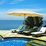 13ft Feet German Beech Wood Wooden Outdoor Patio Umbrella Beach Yard Garden Wedding – Beige For Sale 13ft Feet German Beech Wood Wooden Outdoor Patio Umbrella Beach Yard Garden Wedding – Beige For Sale