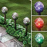 Cheap Bits and Pieces – Path Lights Solar Powered Color Changing Set of Three – Automatic Outdoor Lighting and Garden Décor