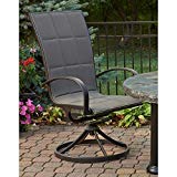 Outdoor Great Room Box of Two Empire Dining Chairs with Taupe Padded Sling Seating Outdoor Great Room Box of Two Empire Dining Chairs with Taupe Padded Sling Seating