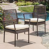 Cheap Great Deal Furniture Parker Multibrown Wicker Dining Chairs (Set of 2)