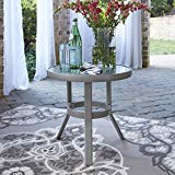 Home Styles 5700-20 South Beach Accent Table, Gray