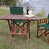 Byer of Maine 41″ Wooden Roll-Up and Folding Portable Outdoor Dinner Table For Sale Byer of Maine 41″ Wooden Roll-Up and Folding Portable Outdoor Dinner Table For Sale