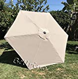 BELLRINO DECOR Replacement LIGHT COFFEE / TAN ” STRONG & THICK ” Umbrella Canopy for 9ft 6 Ribs LIGHT COFFEE / TAN (Canopy Only) Review