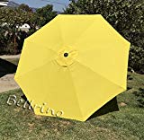 BELLRINO DECOR Replacement YELLOW ” STRONG AND THICK ” Umbrella Canopy for 9ft 8 Ribs YELLOW (Canopy Only) For Sale BELLRINO DECOR Replacement YELLOW ” STRONG AND THICK ” Umbrella Canopy for 9ft 8 Ribs YELLOW (Canopy Only) For Sale