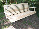 5 Ft ROLL BACK PORCH SWING made from Rot-resistant Select Louisiana Cypress Eternal Wood Made in the USA – Green Furniture – GO GREEN Review 5 Ft ROLL BACK PORCH SWING made from Rot-resistant Select Louisiana Cypress Eternal Wood Made in the USA – Green Furniture – GO GREEN Review