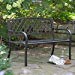 Coral Coast Crossweave Curved Back 4-ft. Metal Garden Bench