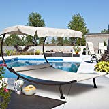 Coral Coast Del Rey Double Chaise Lounge with Canopy Coral Coast Del Rey Double Chaise Lounge with Canopy