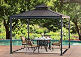 Sunjoy Harper Gazebo, Large, Black For Sale