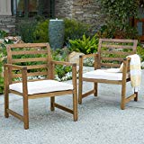 Cheap Eveleigh Coastal Outdoor Natural Stained Acacia Wood Club Chair (Set of 2) Cheap Eveleigh Coastal Outdoor Natural Stained Acacia Wood Club Chair (Set of 2)