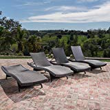 Christopher Knight Home 300654 Salem Outdoor Chaise Lounge, Multicolor